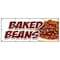 Signmission BAKED BEANS BANNER SIGN slo slow cooked hot dogs brown sugar bacon B-120 Baked Beans - alternate 1